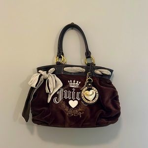 Y2K Juicy Couture Velvet Shoulder Bag